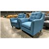 Image 1 : PAIR OF BLUE SOFA ARMCHAIRS