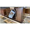 Image 1 : RUSTIC DARK WOOD HUTCH