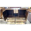 Image 4 : DARK WOOD 2 DOOR CREDENZA