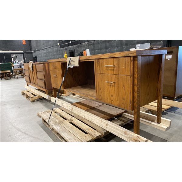 SOLID OAK CREDENZA