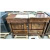 Image 3 : ANTIQUE 2 DOOR 4 DRAWER DARK WOOD CONTEMPORARY SIDEBOARD BUFFET