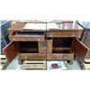 Image 4 : ANTIQUE 2 DOOR 4 DRAWER DARK WOOD CONTEMPORARY SIDEBOARD BUFFET