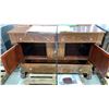 Image 5 : ANTIQUE 2 DOOR 4 DRAWER DARK WOOD CONTEMPORARY SIDEBOARD BUFFET