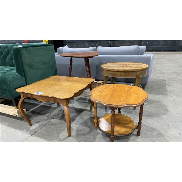 GROUP OF 4 ASSORTED DECORATIVE TABLES