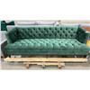 Image 3 : FOREST GREEN COUCH WITH BLACK/GOLD LEGS