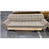 Image 6 : RETRO STYLE STRIPED COUCH WITH SET OF 2 MATCHING ARMCHAIRS