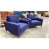 Image 1 : PAIR OF BLUE ARMCHAIRS