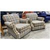 Image 2 : PAIR OF PLAID SOFA CHAIRS