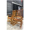 Image 1 : PAIR OF WOODEN ROCKING CHAIRS