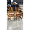 Image 3 : PAIR OF WOODEN ROCKING CHAIRS