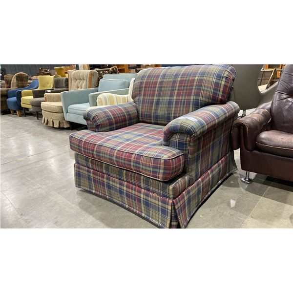 PLAID SOFA CHAIR