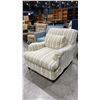 Image 1 : MULTI COLOUR STRIPED ARMCHAIR