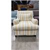 Image 3 : MULTI COLOUR STRIPED ARMCHAIR