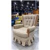 Image 1 : BROWN RETRO ROCKING ARMCHAIR