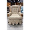 Image 3 : BROWN RETRO ROCKING ARMCHAIR