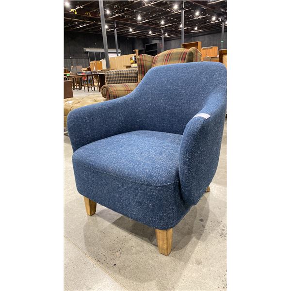 BLUE MODERN ARMCHAIR
