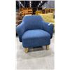 Image 3 : BLUE MODERN ARMCHAIR