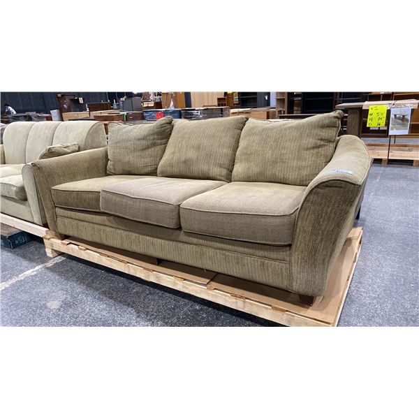 BROWN 3 SEAT COUCH