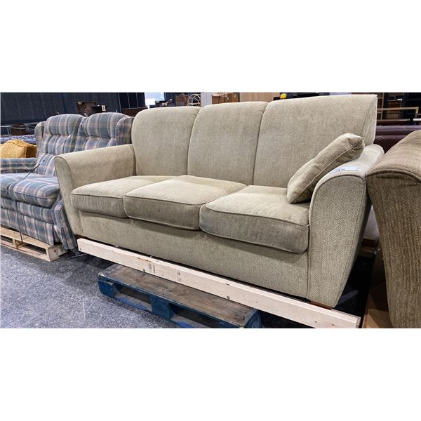 BROWN 3 SEAT COUCH