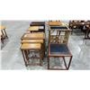 Image 1 : 5 ASSORTED SIDE TABLES AND SET OF 3 BARLEY TWIST CARVED NESTING TABLES