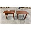 Image 1 : PAIR OF TEAK WOOD SIDE TABLES