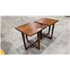 Image 2 : PAIR OF MATCHING TEAK WOOD SIDE TABLES