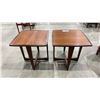 Image 3 : PAIR OF MATCHING TEAK WOOD SIDE TABLES