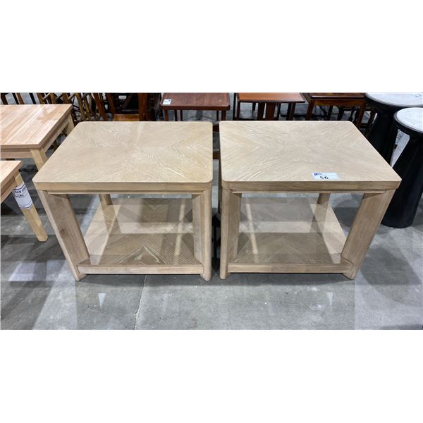 PAIR OF MATCHING SIDE TABLES