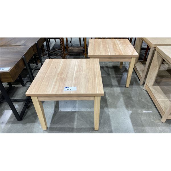 PAIR OF MATCHING SIDE TABLES