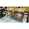 Image 2 : PAIR OF TEAK WOOD SIDE TABLES