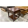 Image 2 : PAIR OF TEAK WOOD SIDE TABLES  WITH ONE DRAWER NIGHTSTAND