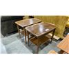 Image 4 : PAIR OF TEAK WOOD SIDE TABLES  WITH ONE DRAWER NIGHTSTAND
