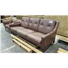 Image 2 : LEATHER 3 SEAT SOFA (WORN)