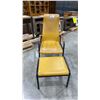 Image 2 : LEATHER LOUNGE CHAIR WITH MATCHING OTTOMAN