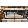 Image 1 : WOOD TOP INDUSTRIAL LOOK 3 DRAWER DESK