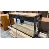 Image 2 : WOOD TOP INDUSTRIAL LOOK 3 DRAWER DESK