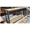 Image 3 : WOOD TOP INDUSTRIAL LOOK 3 DRAWER DESK