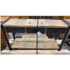 Image 4 : WOOD TOP INDUSTRIAL LOOK 3 DRAWER DESK