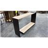 Image 3 : WOOD AND METAL SOFA TABLE