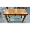 Image 3 : SINGLE DRAWER WOOD HALL TABLE