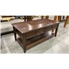 Image 3 : WOOD COFFEE TABLE WITH FALSE DRAWERS