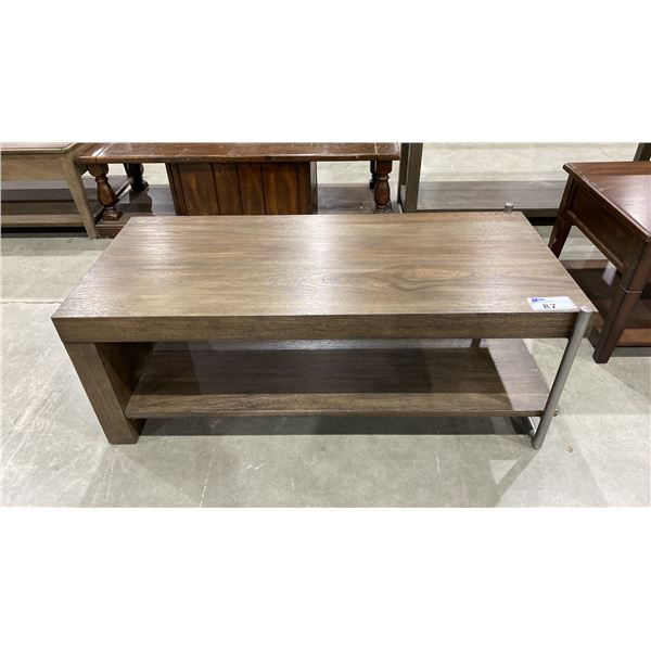 WOOD 2 TIER COFFEE TABLE