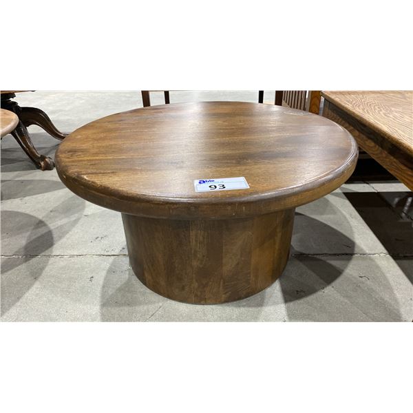 ROUND MODERN WOOD COFFEE TABLE