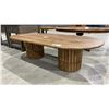 Image 2 : BROWN LIGHT WOOD OVAL COFFEE TABLE