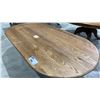 Image 3 : BROWN LIGHT WOOD OVAL COFFEE TABLE