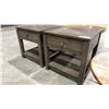 Image 2 : PAIR OF MODERN SINGLE DRAWER NIGHTSTAND SIDE TABLES