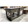 Image 3 : PAIR OF MODERN SINGLE DRAWER NIGHTSTAND SIDE TABLES