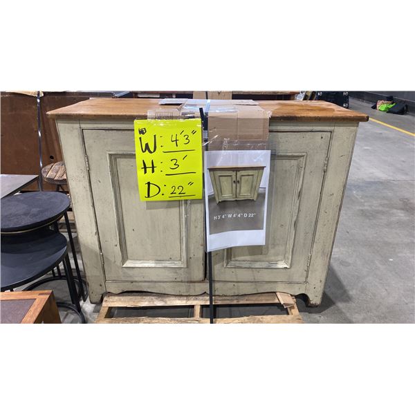 2 DOOR FARMHOUSE LOOK HUTCH