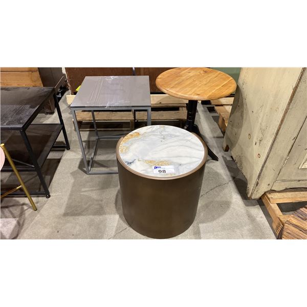 GROUP OF 3 SIDE TABLES
