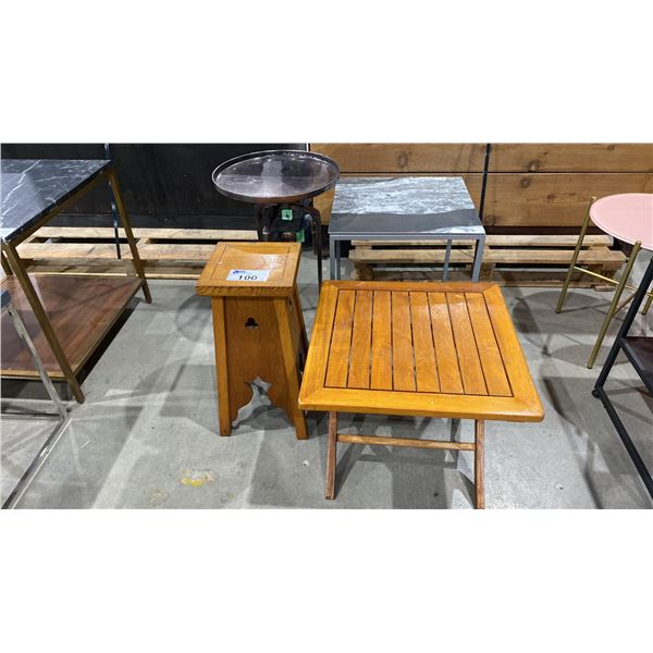 GROUP OF 4 SIDE TABLES